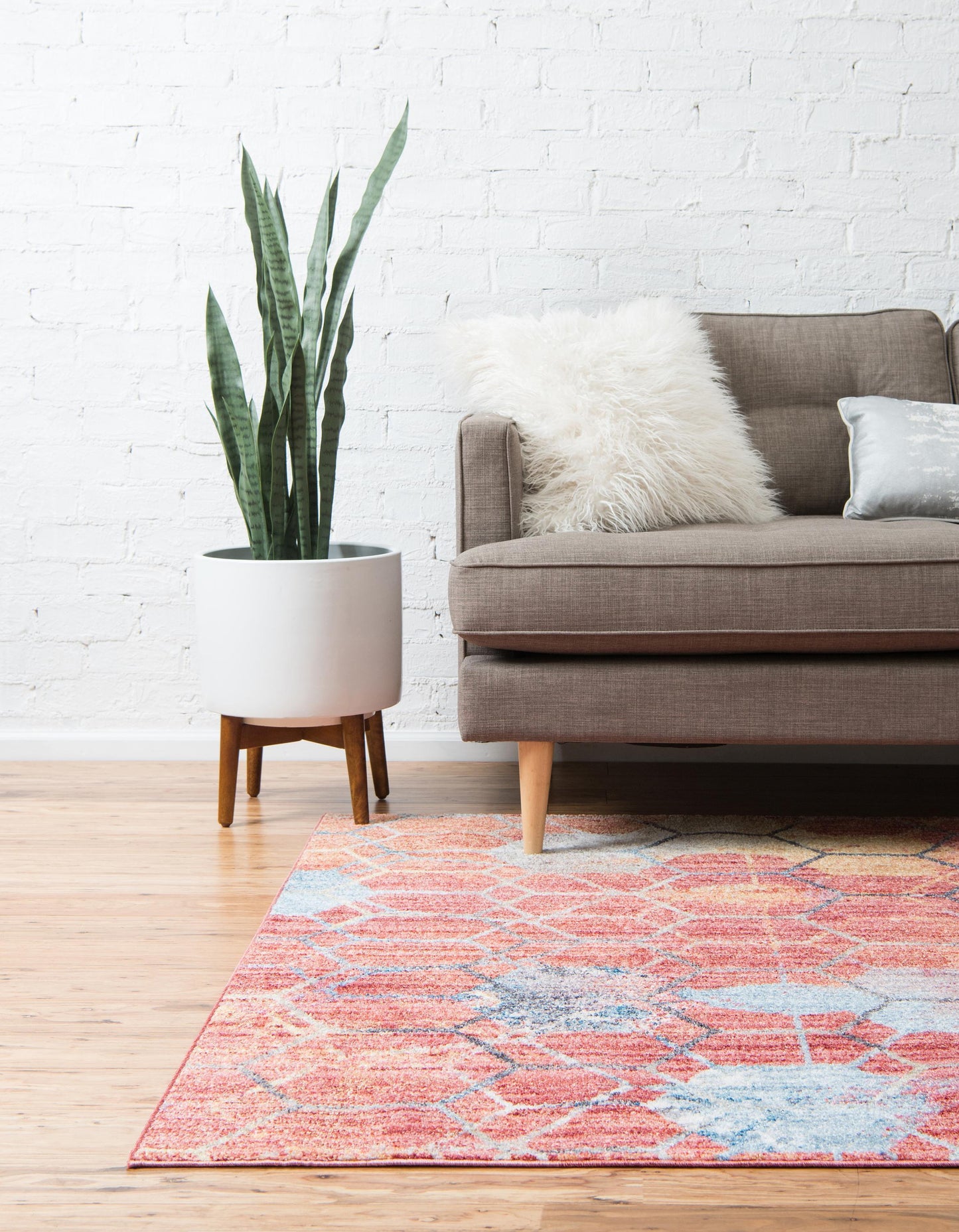 Reuben - Hexagon Pattern Color Blend Rug - Nordic Side - feed-cl0-over-80-dollars, unique-loom, us-only, us-ship