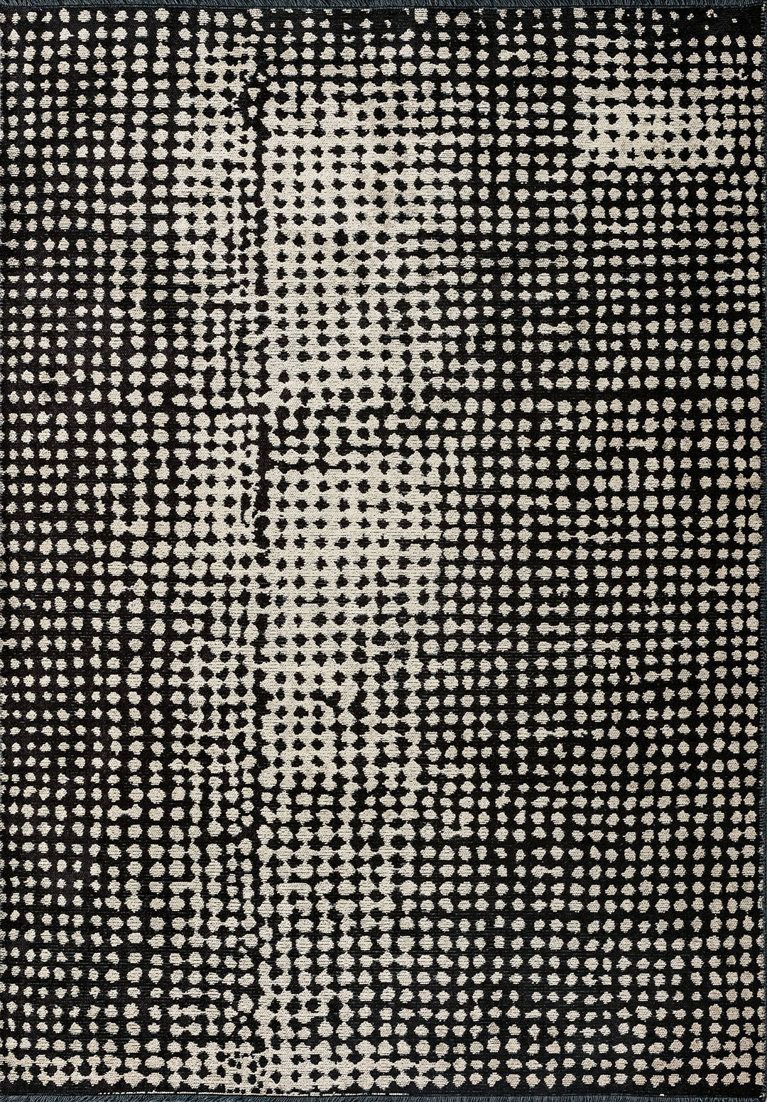 Dots Black - Cream Rug