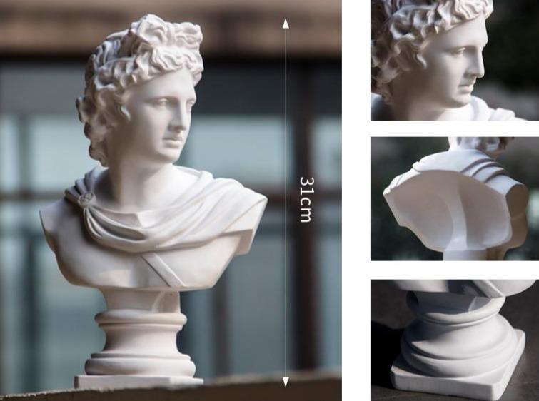 Apollo Bust Statue - Artisan-Made