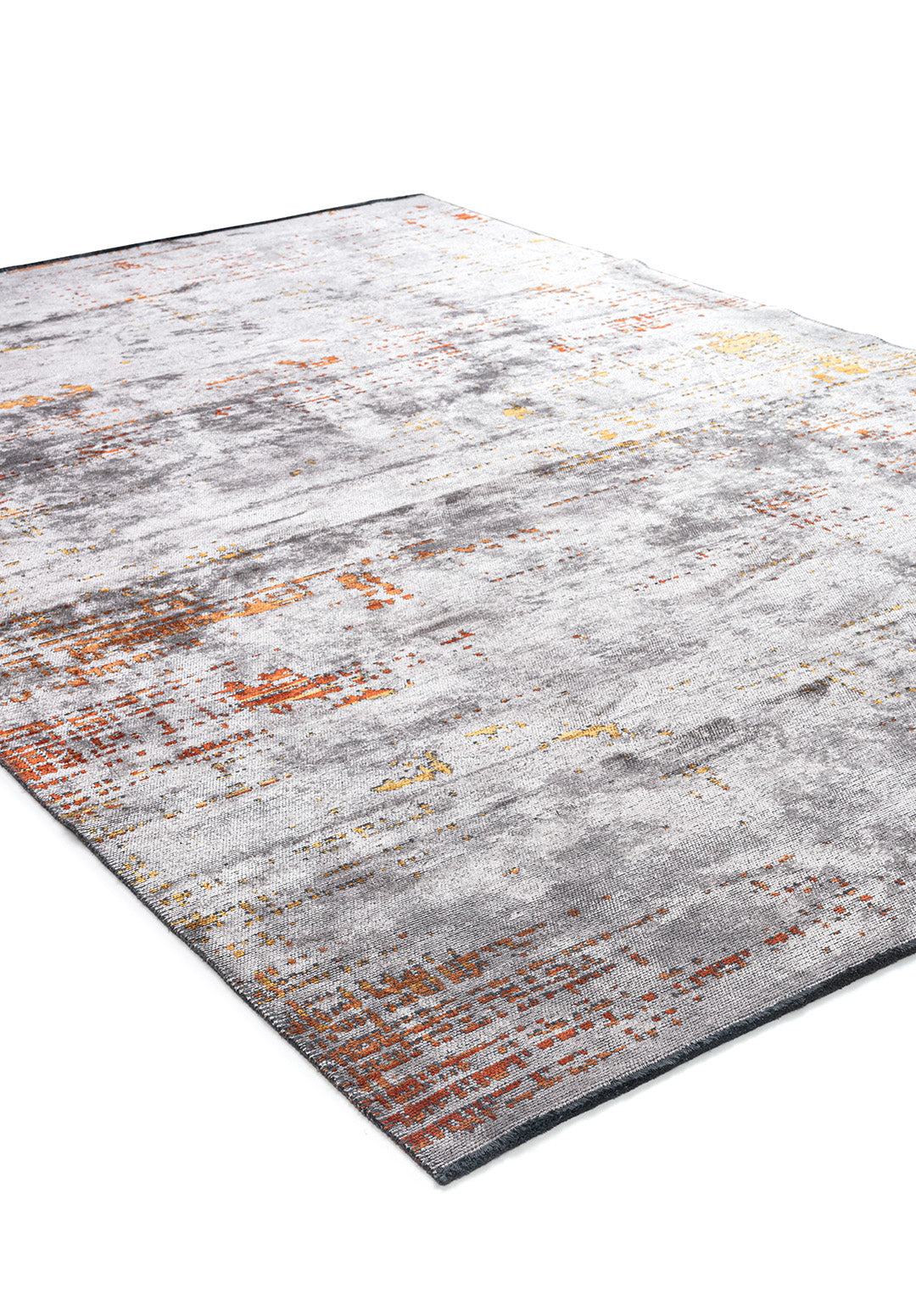 Space Light Grey - Rust Rug