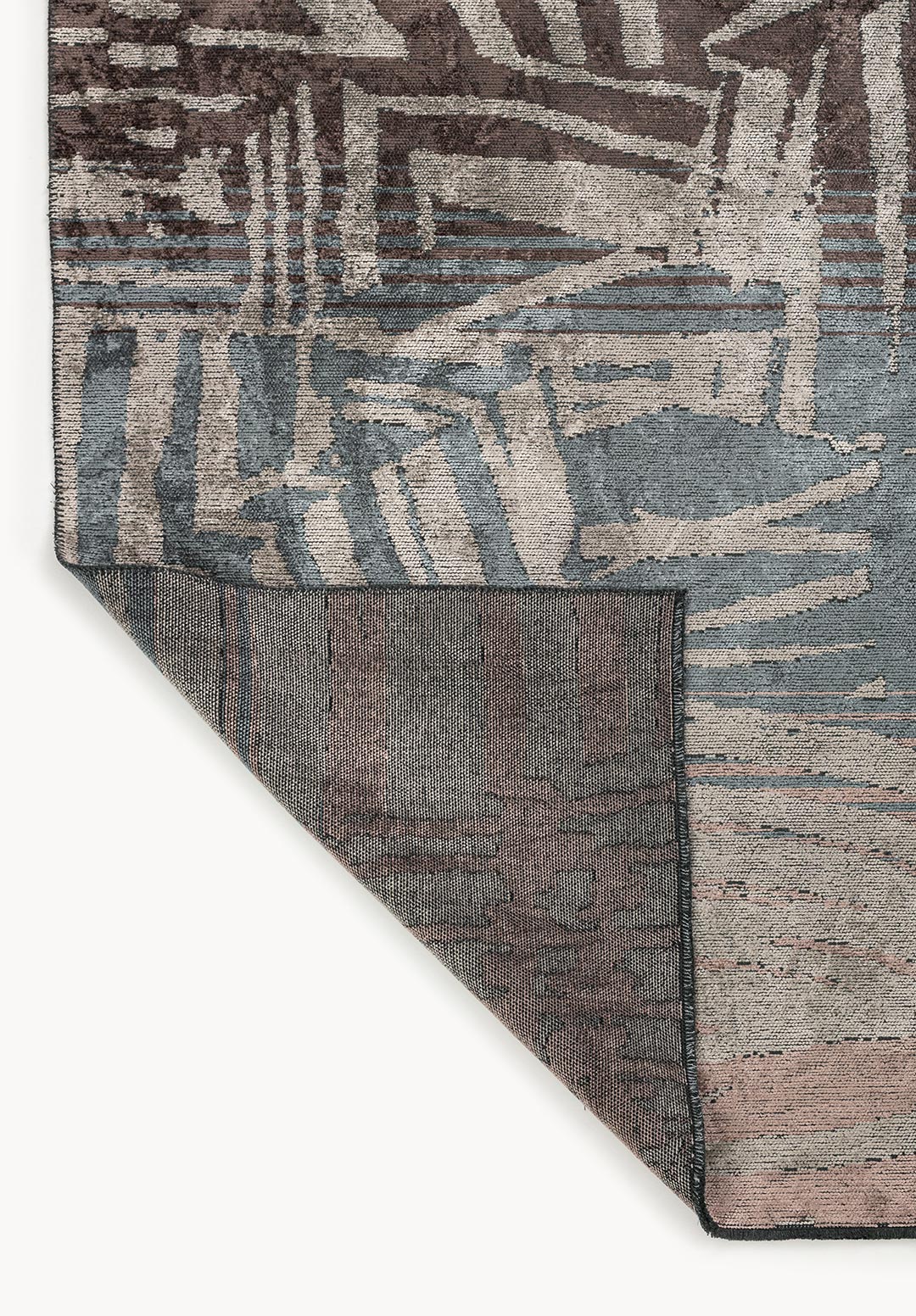 Graffiti Charcoal - Blue Rug