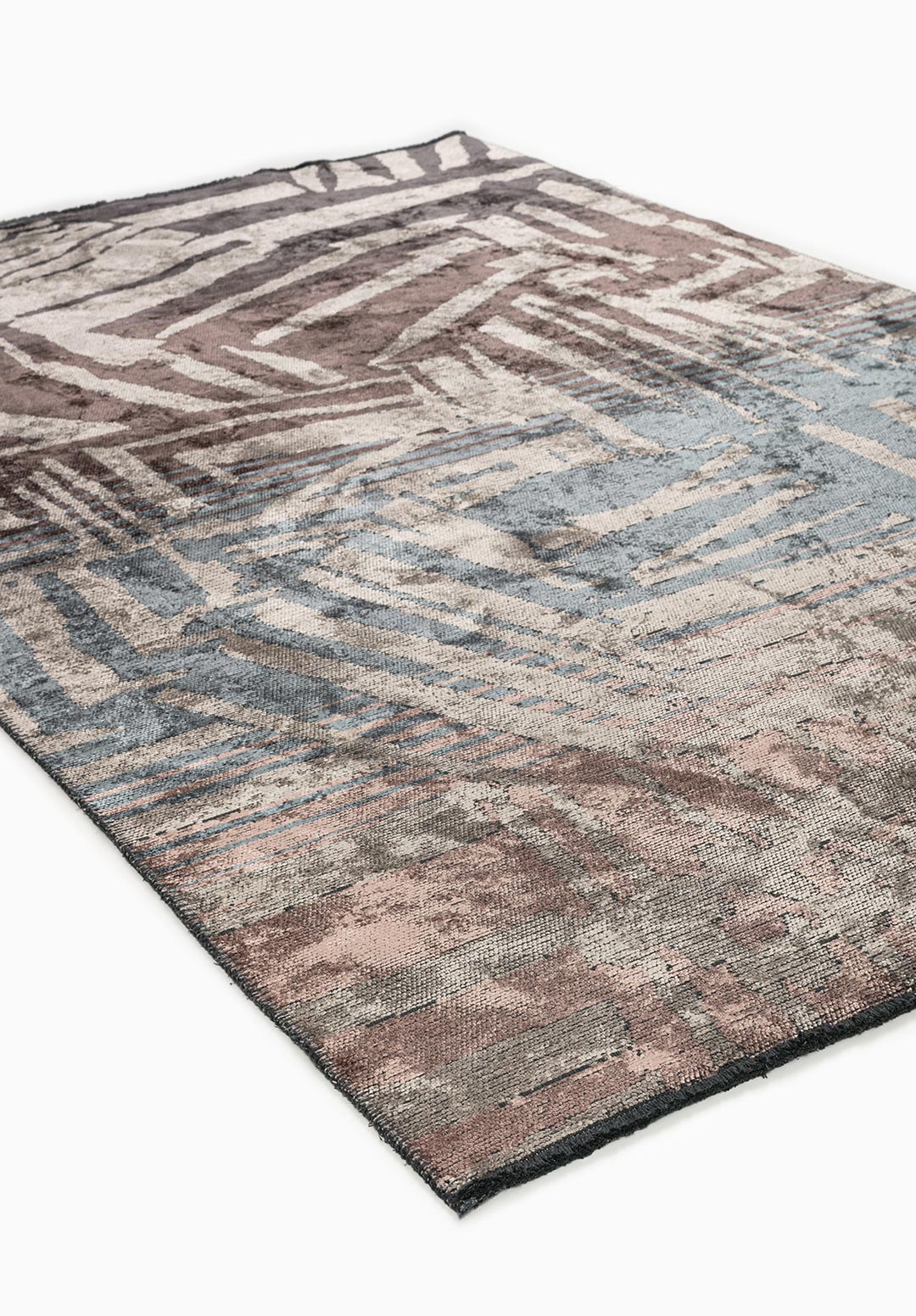 Graffiti Charcoal - Blue Rug
