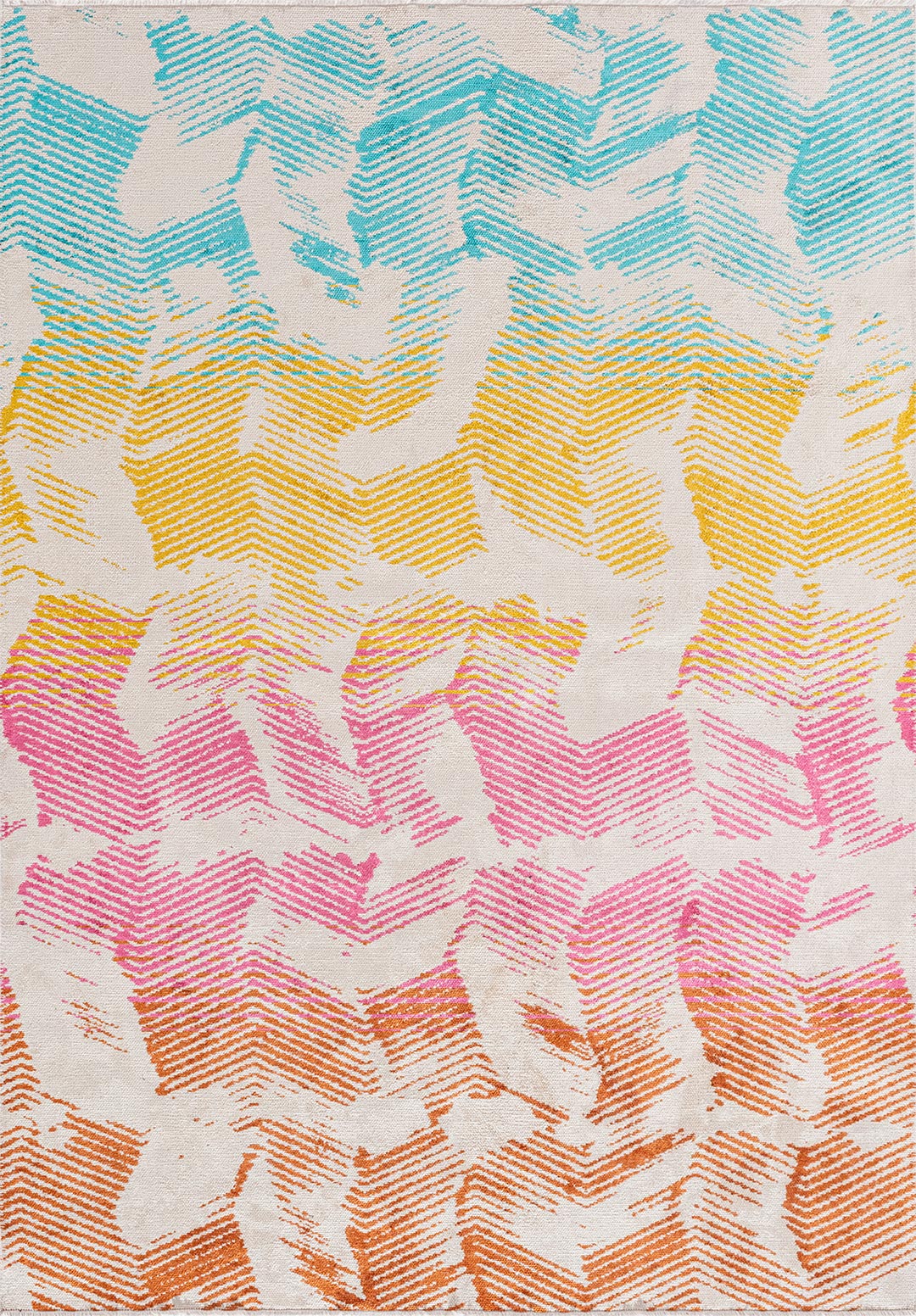 Tahiti Turquoise - Yellow Rug