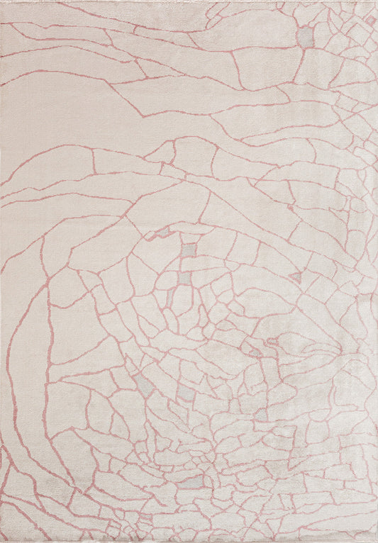 Dry Damson - Ecru Rug