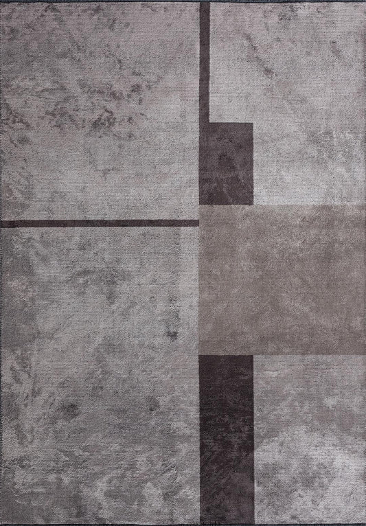 Block Charcoal - Dark Grey Rug