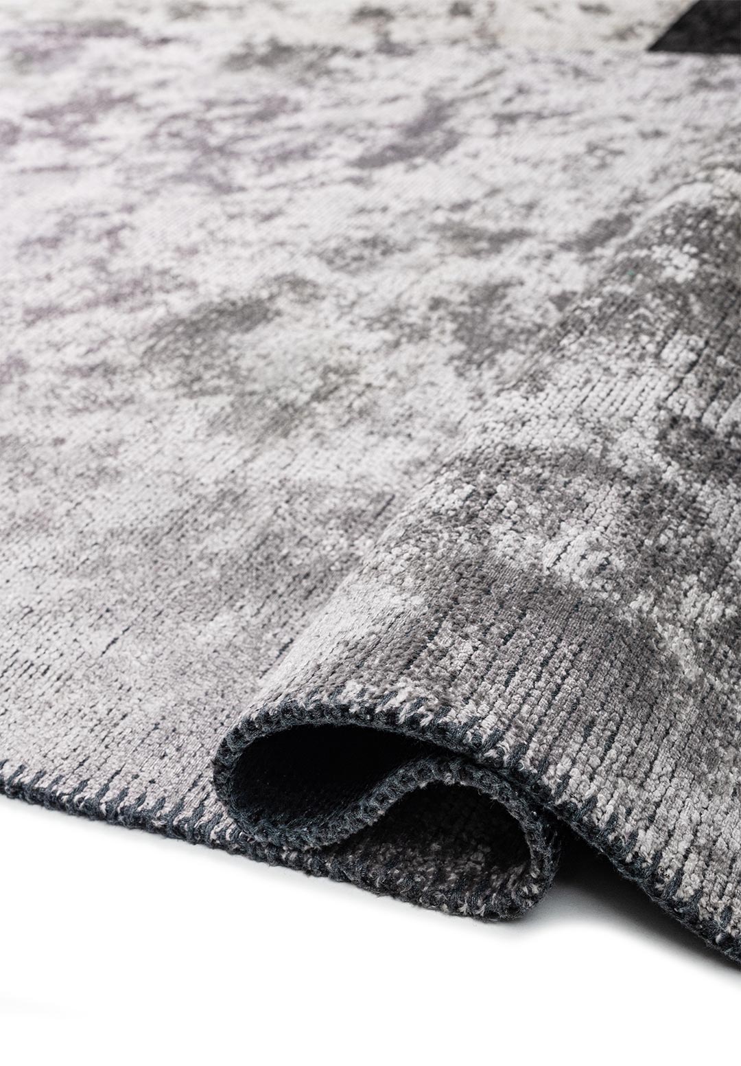 Block Black - Light Grey Rug