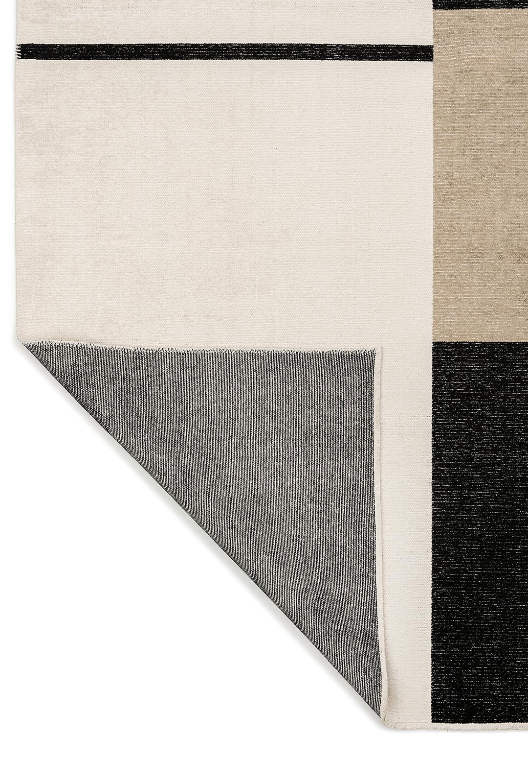 Block Black - Nougat Rug