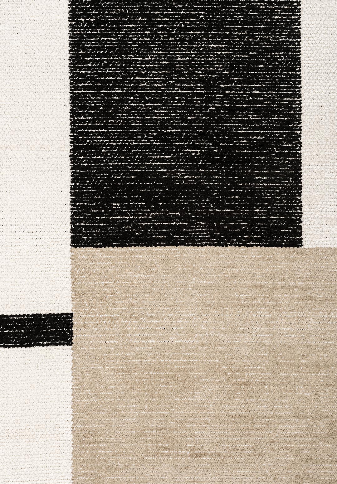 Block Black - Nougat Rug