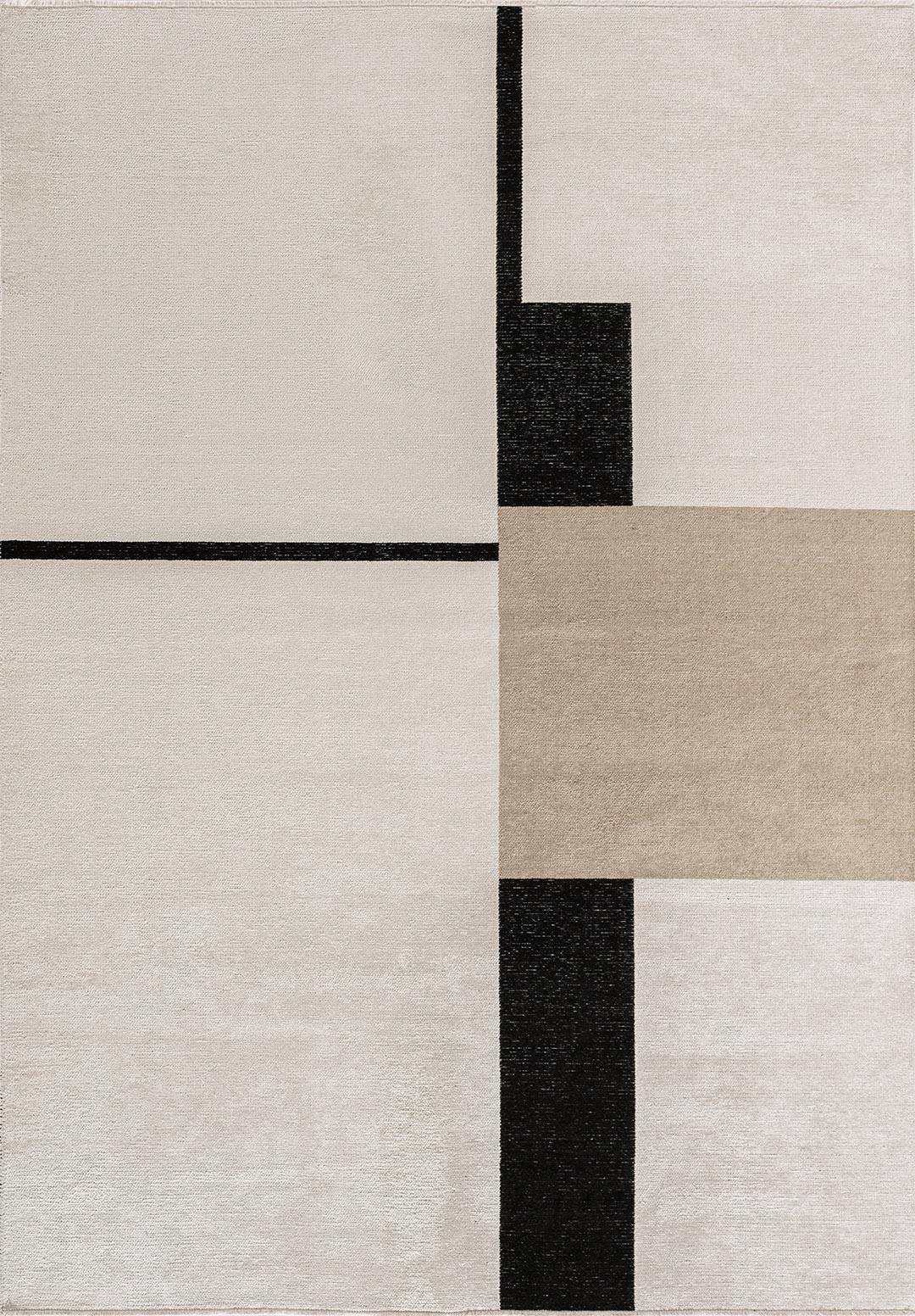 Block Black - Nougat Rug