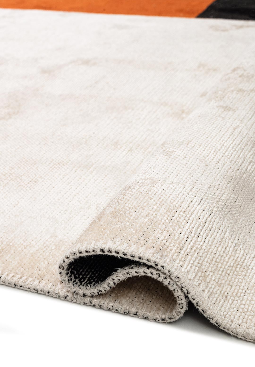 Block Black - Rust Rug