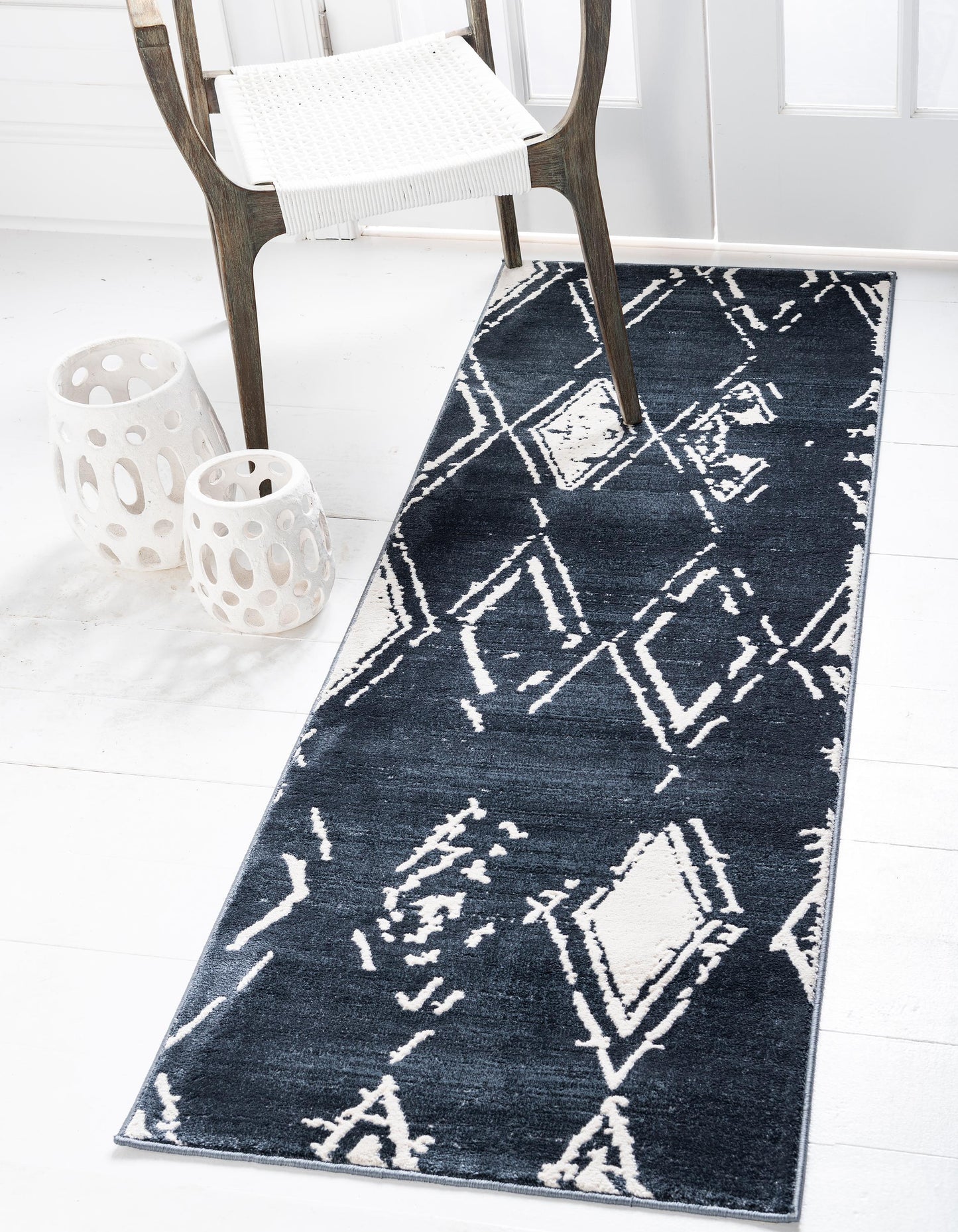 Jakobe - Faded Diamond Pattern Area Rug - Nordic Side - feed-cl0-over-80-dollars, unique-loom, us-only, us-ship