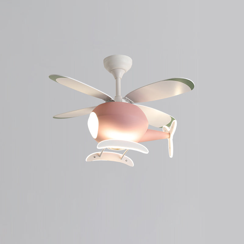 WOMO Airplane Children Ceiling Fan Lamp-WM5007