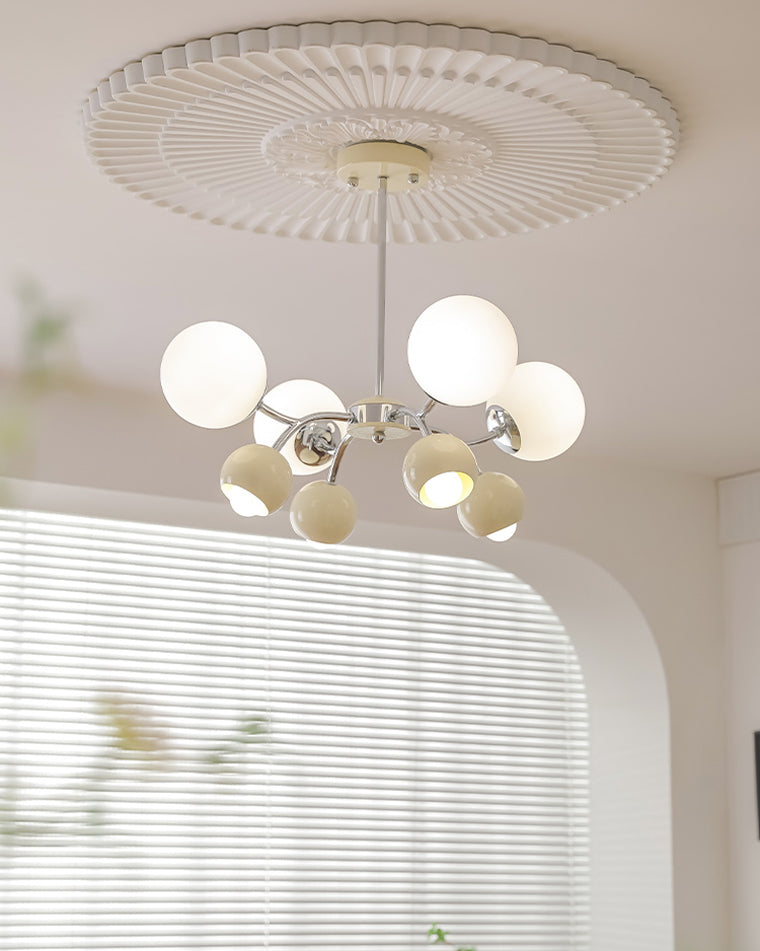 WOMO Space Age Glass Globe Chandelier-WM2290