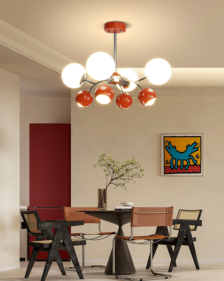 WOMO Space Age Glass Globe Chandelier-WM2290