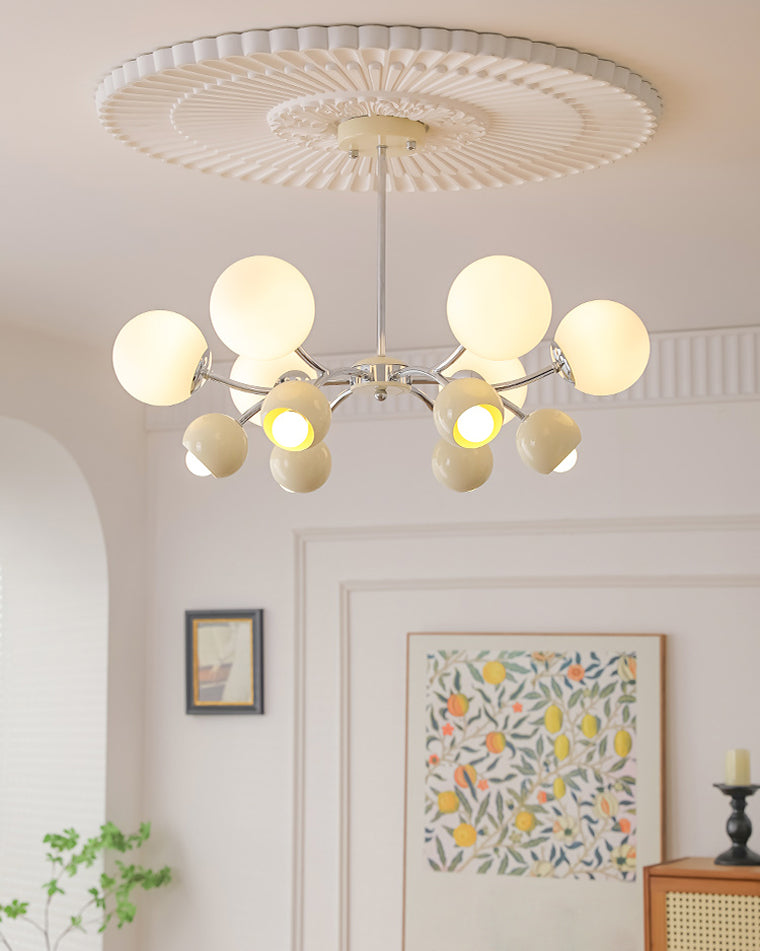 WOMO Space Age Glass Globe Chandelier-WM2290