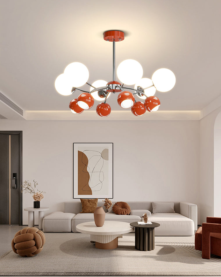 WOMO Space Age Glass Globe Chandelier-WM2290