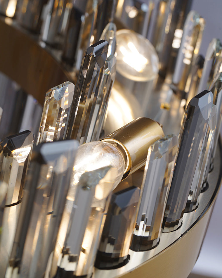 WOMO Long Oval Crystal Chandelier-WM2486