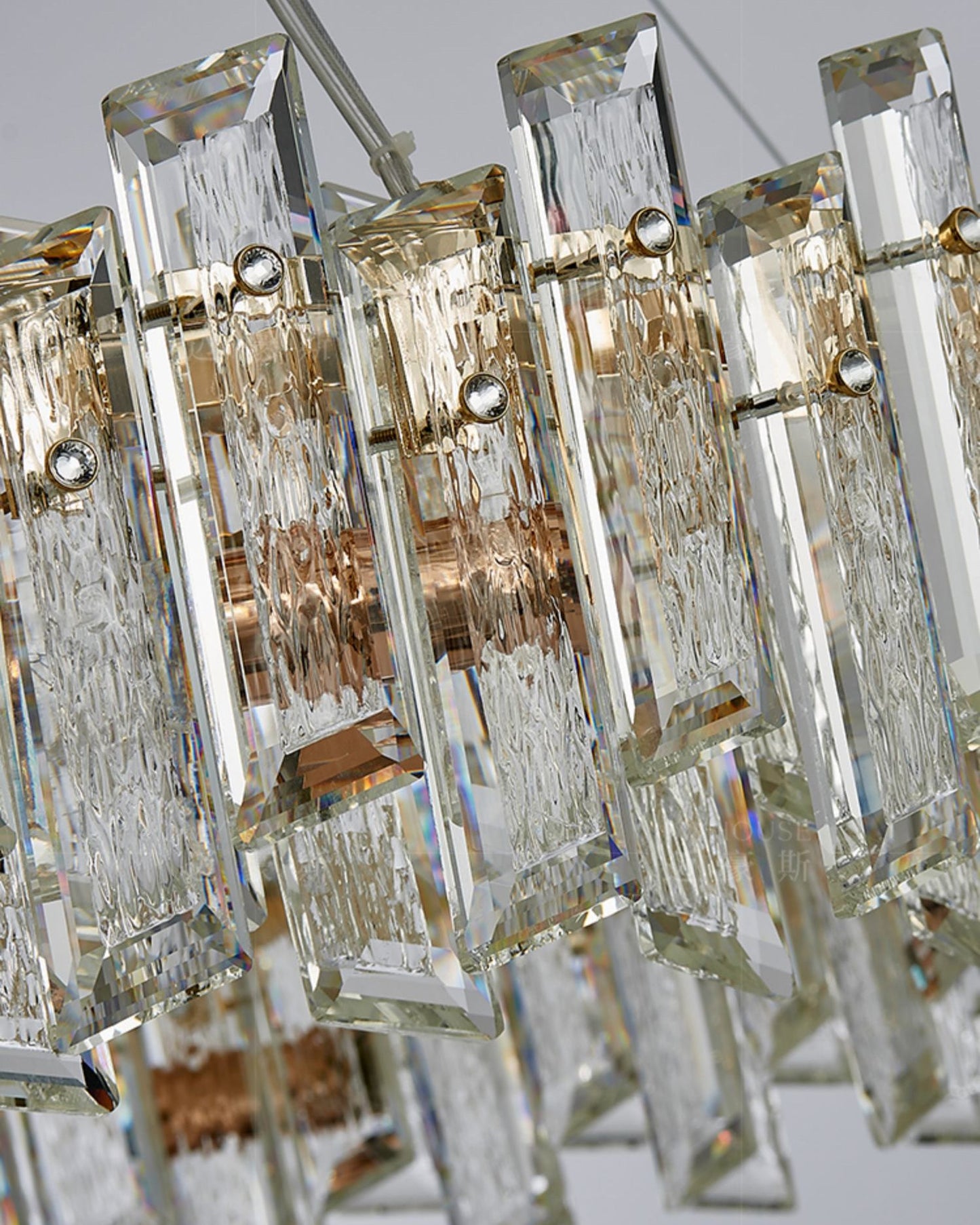 WOMO Gold Crystal Round Chandelier-WM2397