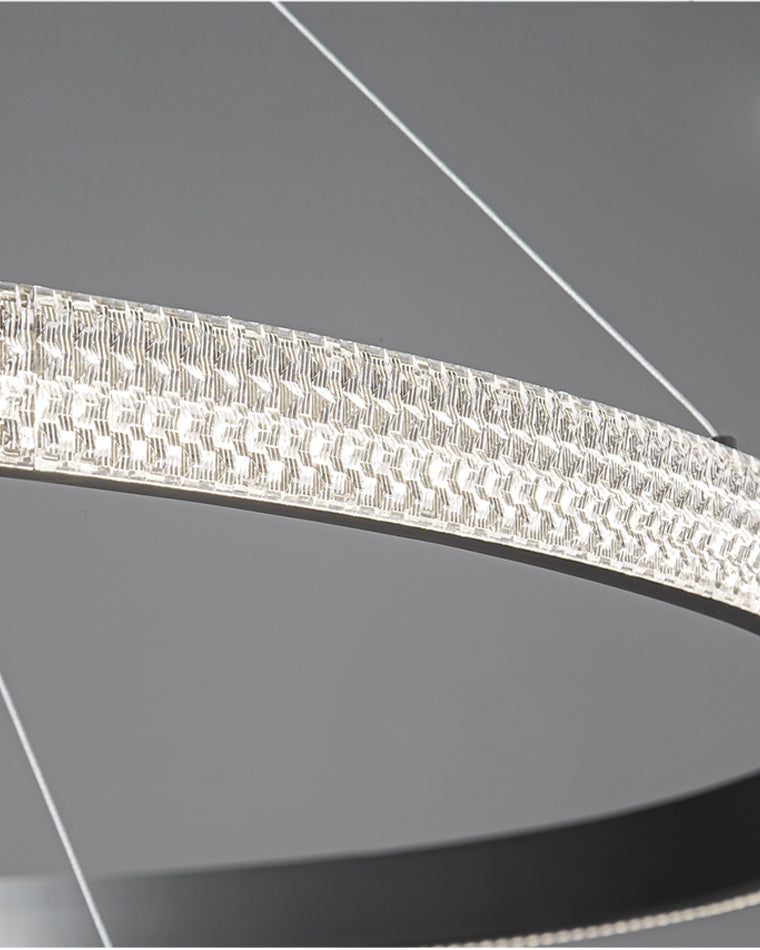 WOMO Circular Led Brass Chandelier-WM2347