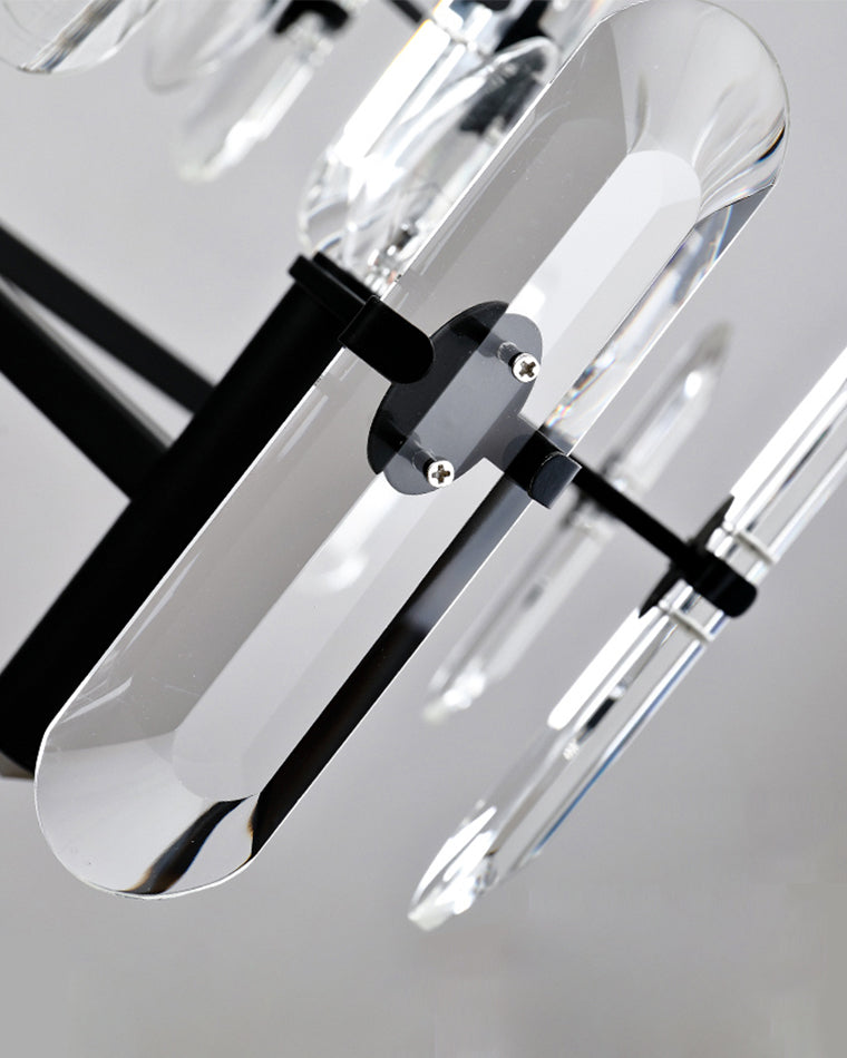 WOMO Black Candle Crystal Chandelier-WM2519