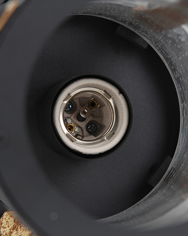 WOMO Rustic Seeded Glass Outdoor Sconce-WM9146