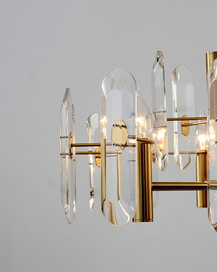 WOMO Gold Candle Crystal Chandelier-WM2518