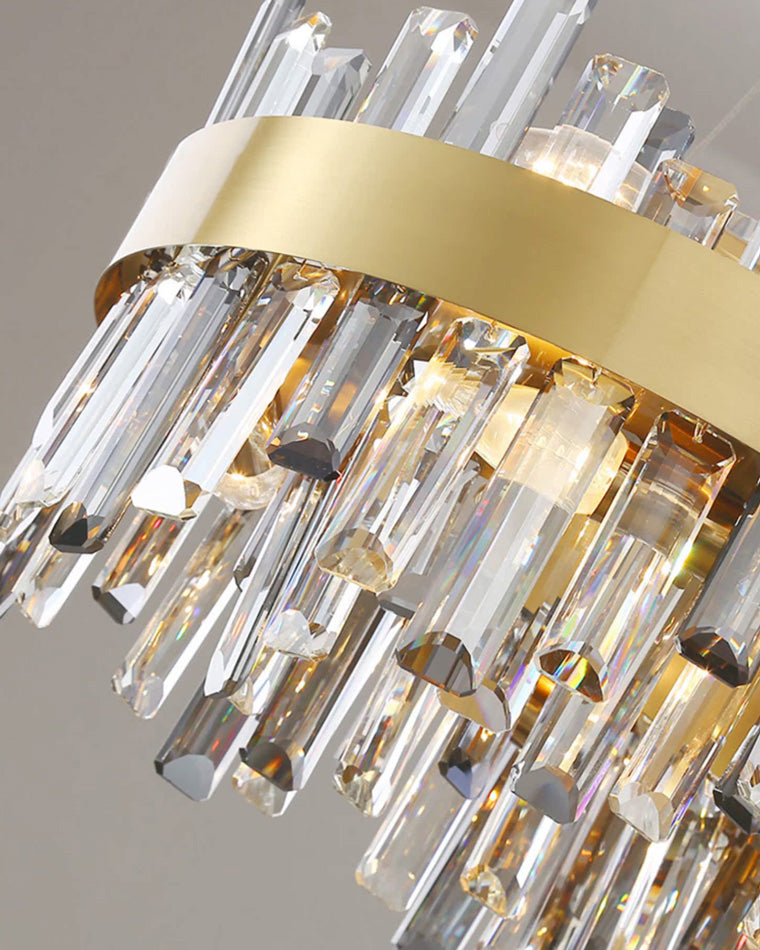 WOMO Long Oval Crystal Chandelier-WM2486