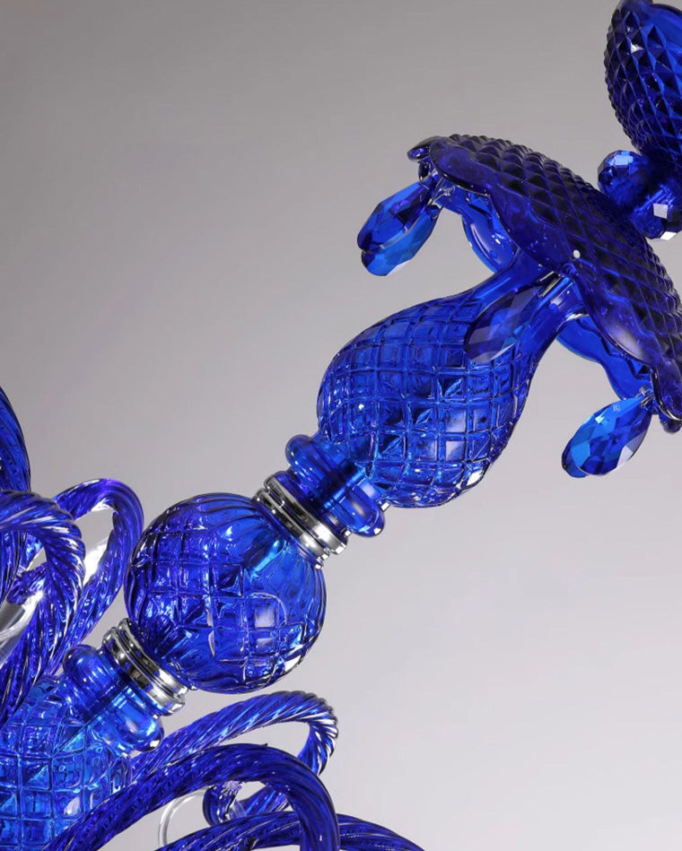 WOMO Blue Crystal Chandelier-WM2348