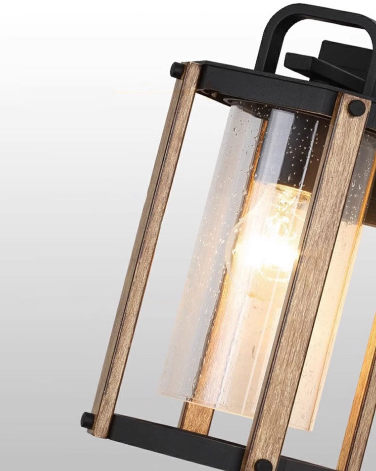 WOMO Rustic Outdoor Wall Lantern-WM9147