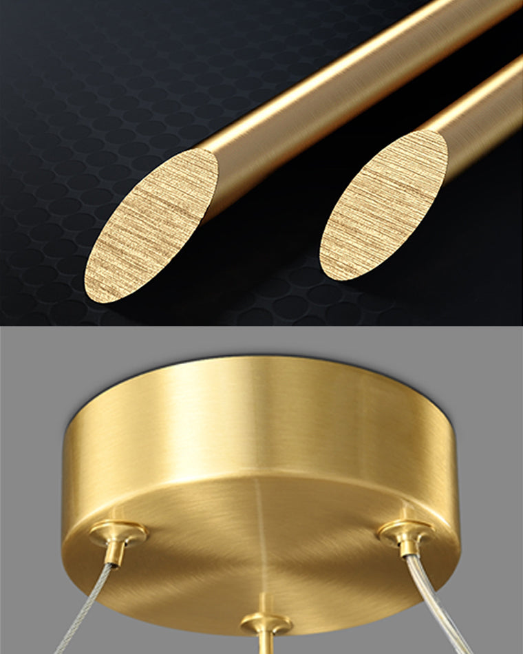 WOMO Brass Swirl Led Pendant Light-WM2354