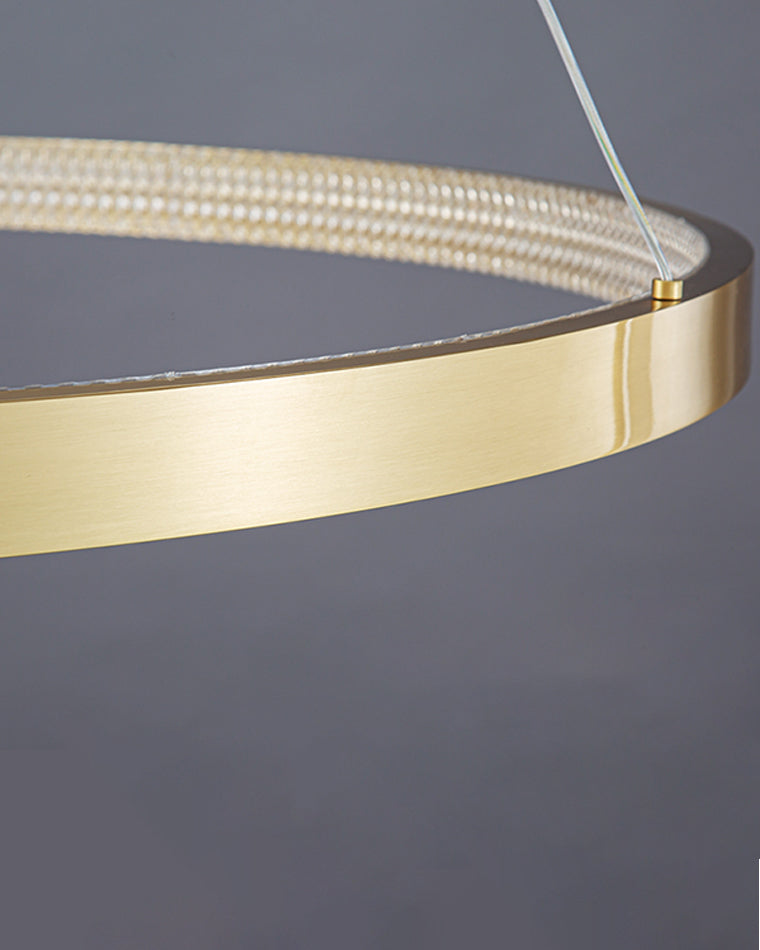 WOMO Circular Led Brass Chandelier-WM2347