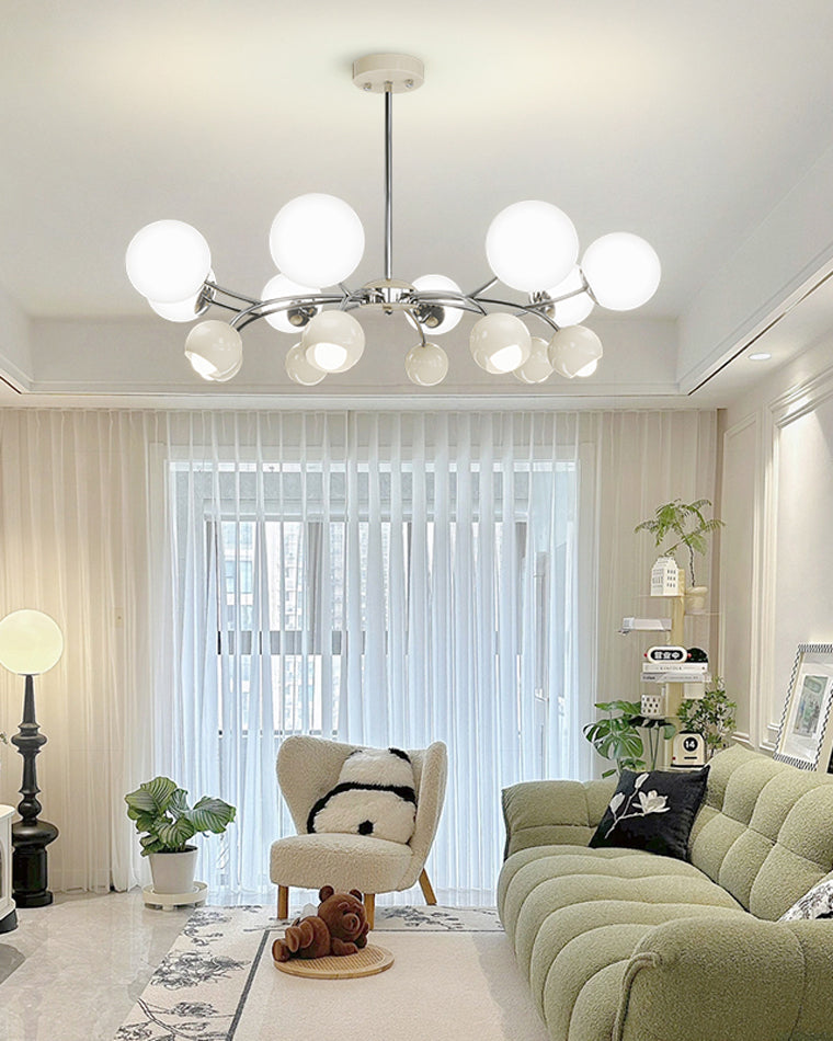 WOMO Space Age Glass Globe Chandelier-WM2290