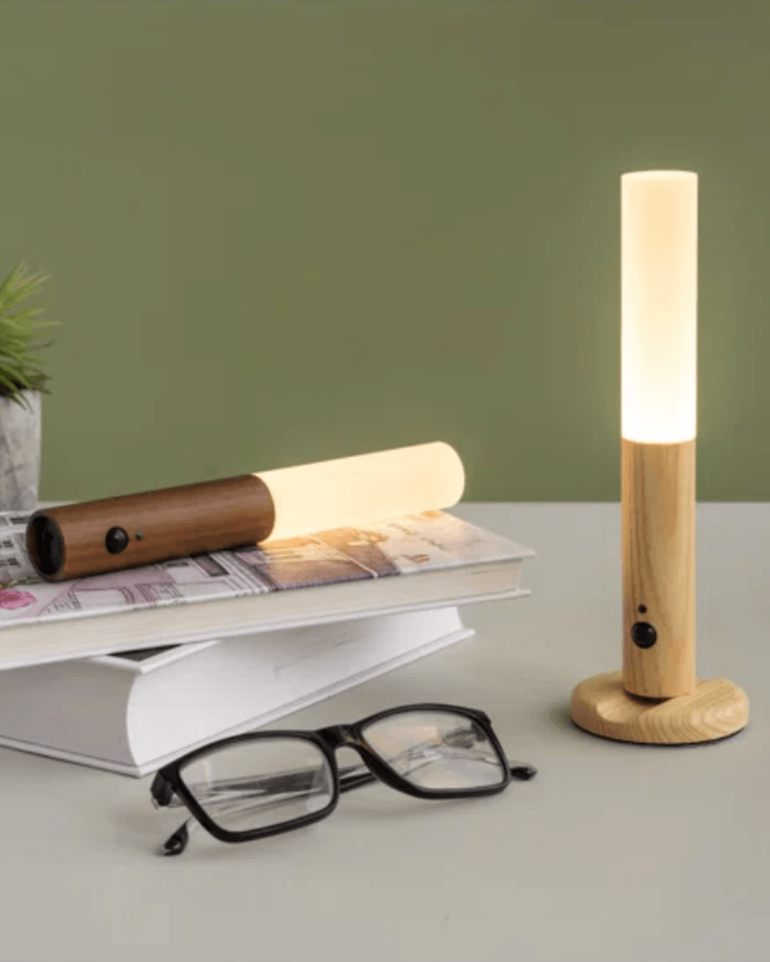 Arne - Rechargeable Wooden Sconce