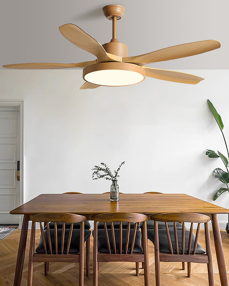 WOMO Scandi Reversible Ceiling Fan with Light-WM5002