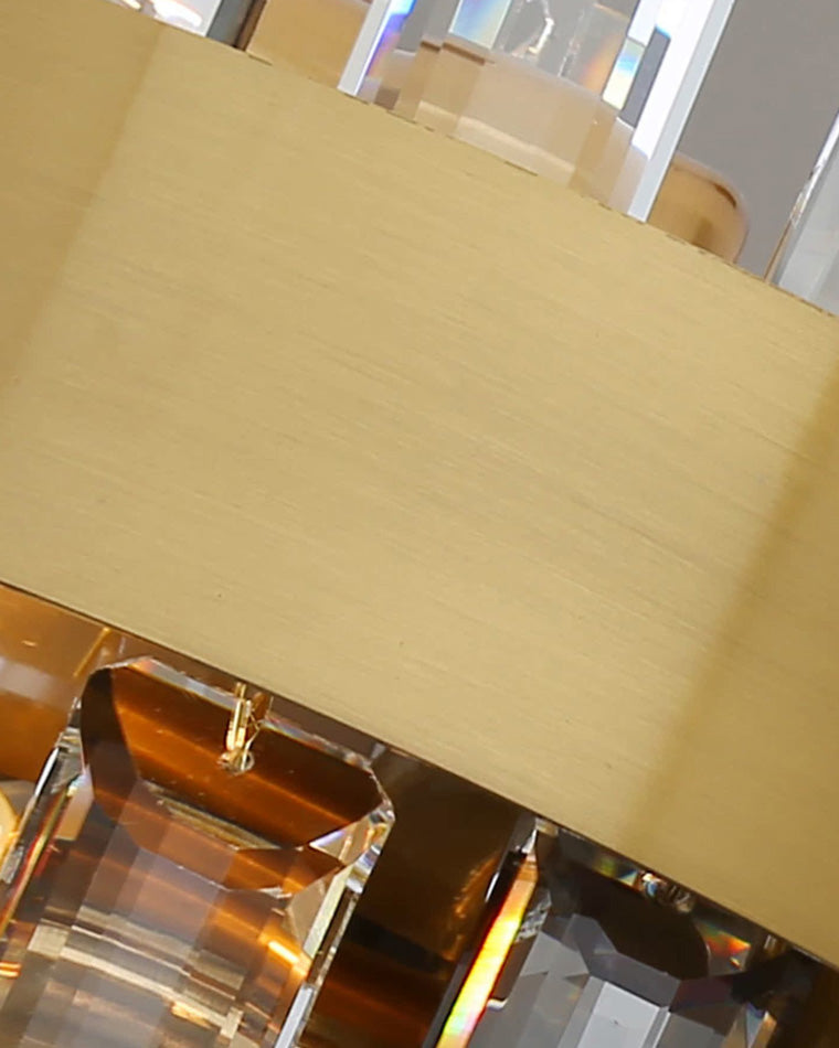 WOMO Long Oval Crystal Chandelier-WM2486