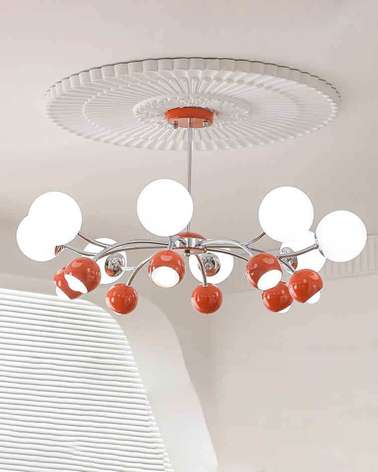 WOMO Space Age Glass Globe Chandelier-WM2290