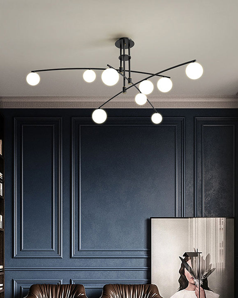 WOMO Branching Frosted Glass Bubble Chandelier-WM2295a