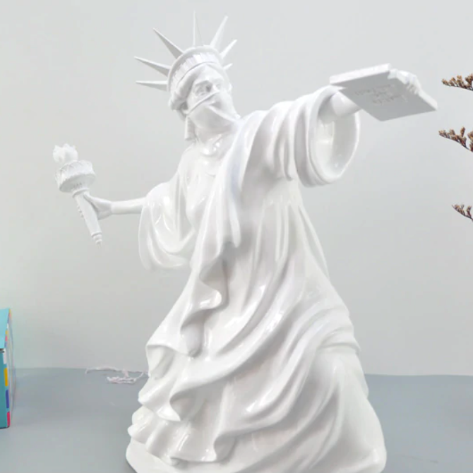 Masked Statue of Liberty - Nordic Side - 