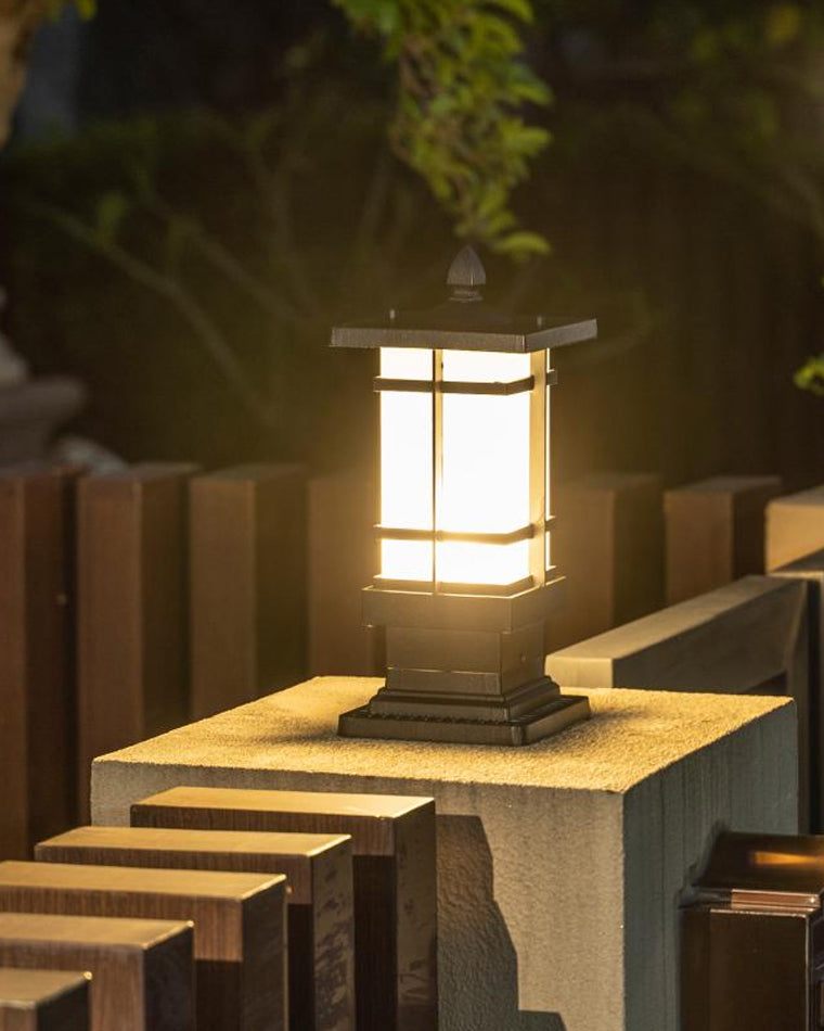 WOMO Square Outdoor Pillar Light-WM9063