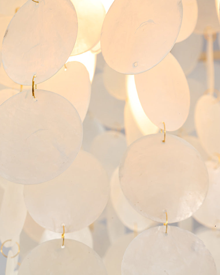 WOMO Capiz Round Chandelier-WM2474
