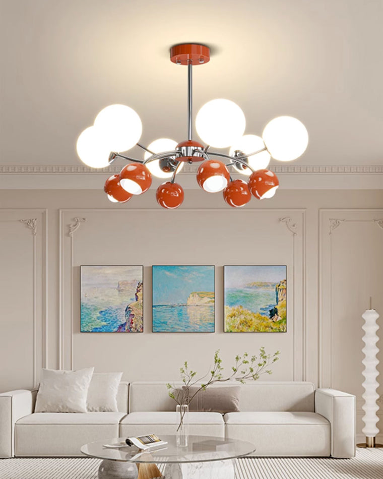 WOMO Space Age Glass Globe Chandelier-WM2290