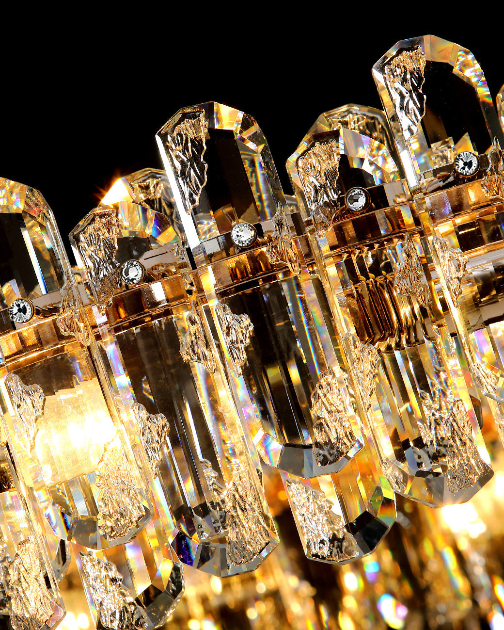 WOMO Crystal Round/Linear Chandelier-WM2406