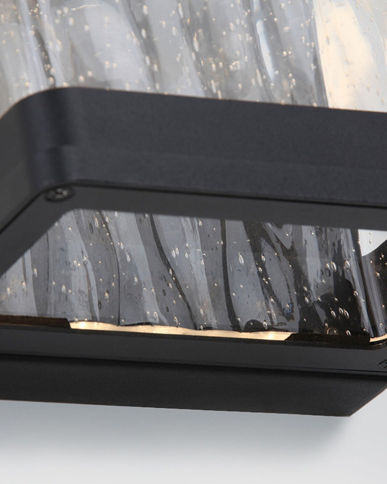WOMO Seeded Glass Outdoor Wall Light-WM9160