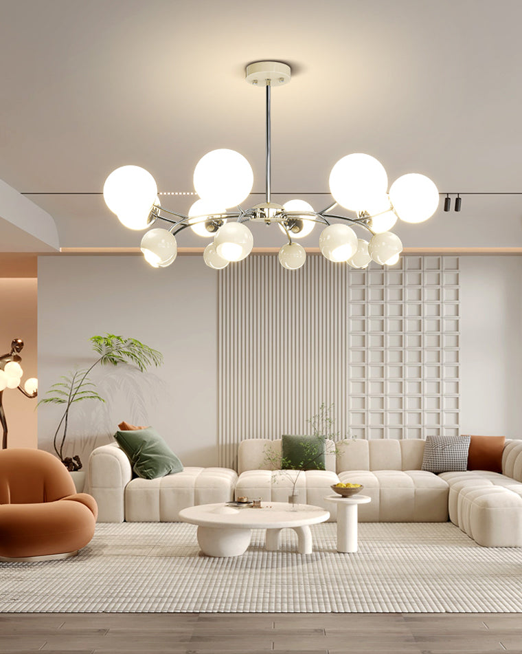 WOMO Space Age Glass Globe Chandelier-WM2290