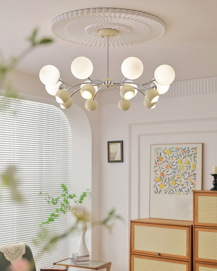 WOMO Space Age Glass Globe Chandelier-WM2290