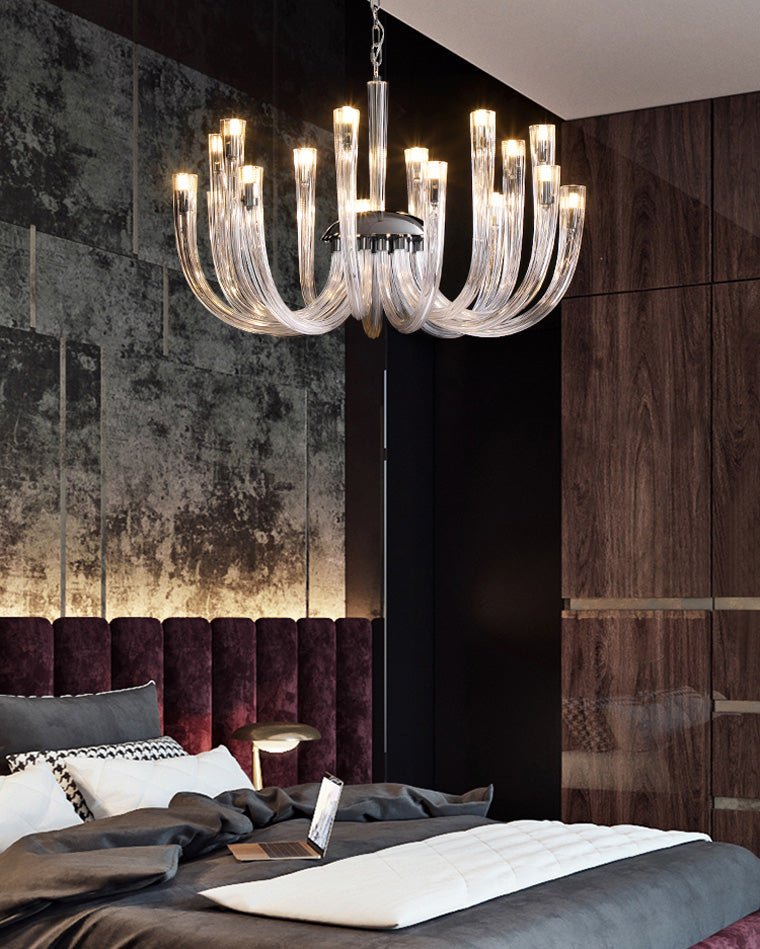 WOMO Candelabra Glass Chandelier-WM2356