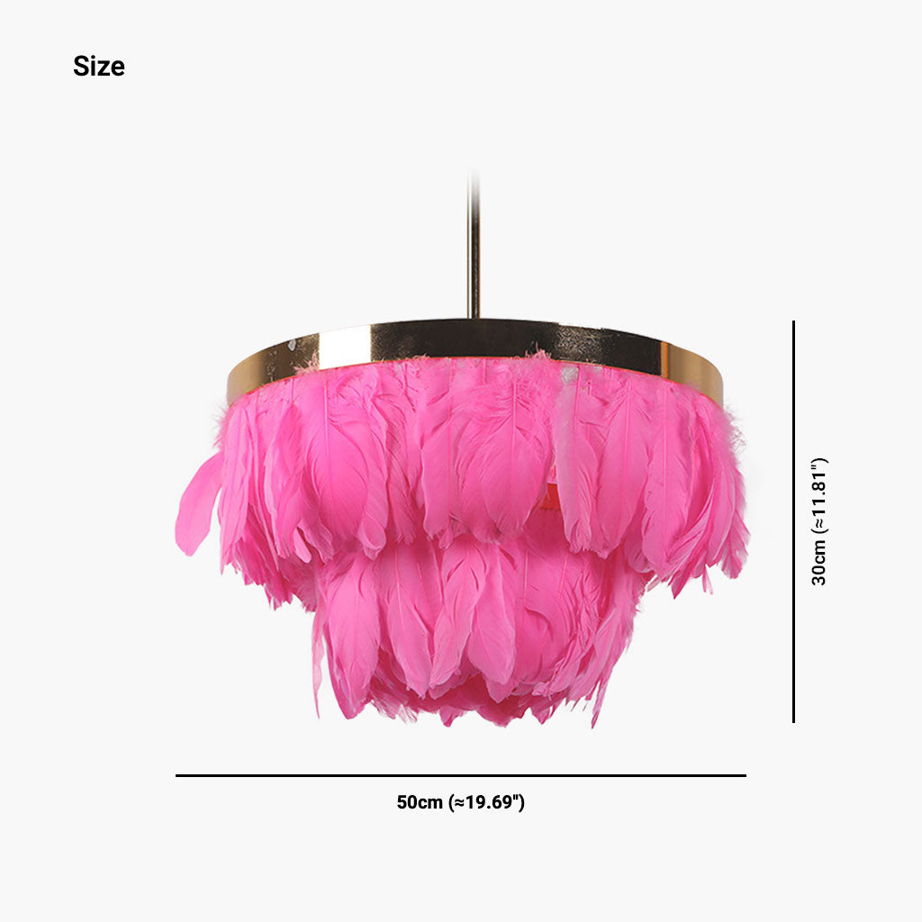 Pendant Ceiling Light Goose Feather