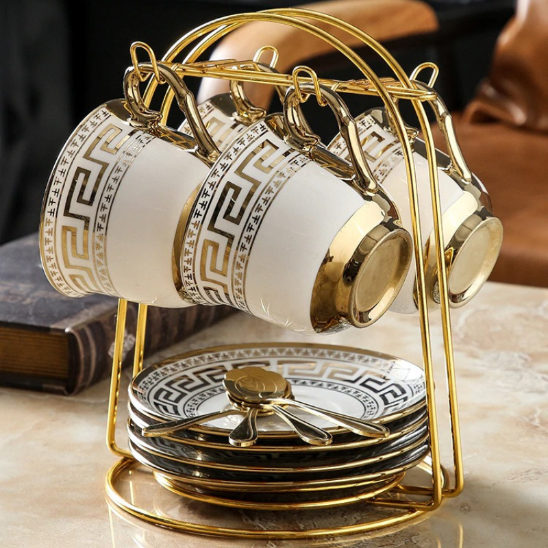 Klastiva‚Ñ¢ Luxury European Porcelain Cup Set - Nordic Side - 