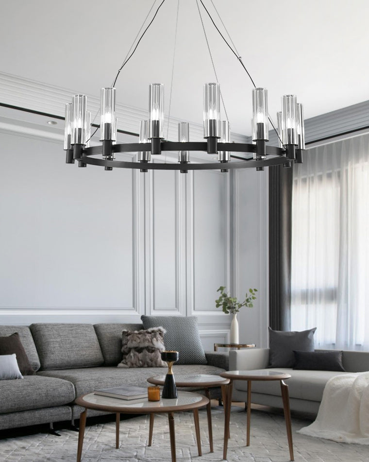 WOMO Pillar Candle Crystal Chandelier-WM2334