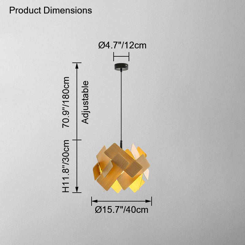 WOMO Sculptural Pendant Light-WM2326